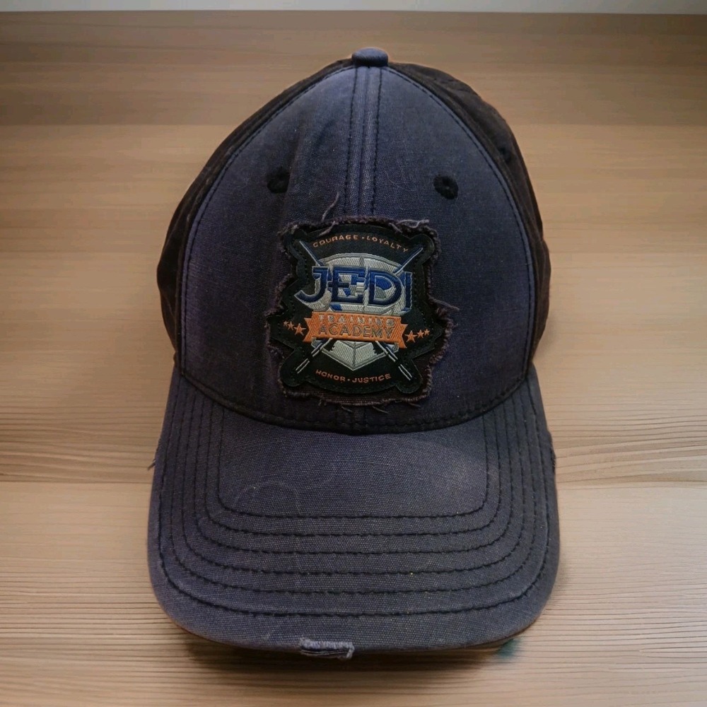 Disney Parks Star Wars Jedi Training Academy Distressed Navy Hat Cap Adult OSFA
